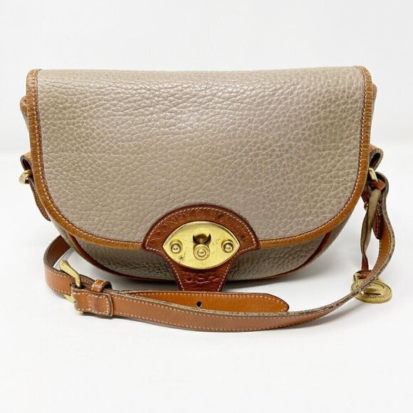 Dooney & Bourke Handbags - DOONEY & BOURKE | Vintage Saddle Up Calvary Trooper Crossbody Bag Taupe